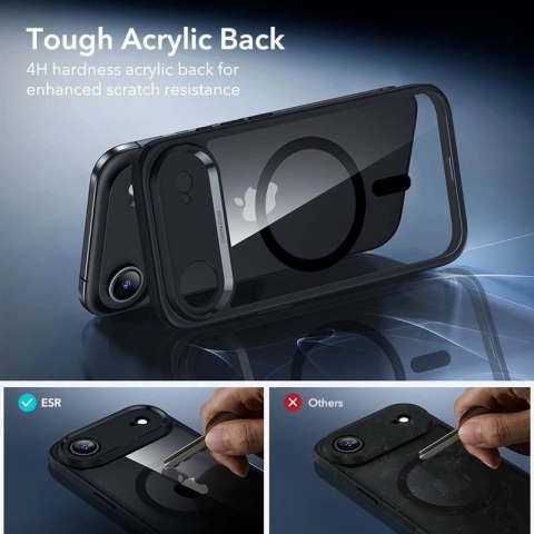 Zestaw ESR Classic Hybrid MagSafe + Szkło hartowane na iPhone 17 Air- przezroczysto-czarne