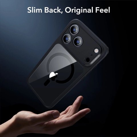 Zestaw ESR Classic Hybrid MagSafe + Szkło hartowane na iPhone 17 Pro Max - przezroczysto-czarne