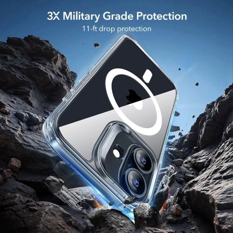 Zestaw ESR Classic Hybrid MagSafe + Szkło hartowane na iPhone 17 - przezroczyste