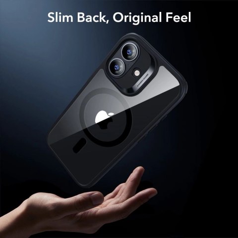 Zestaw ESR Classic Hybrid MagSafe + Szkło hartowane na iPhone 17 - przezroczysto-czarne