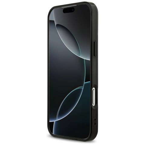 Etui AMG Double Layer Transparent Rhombs MagSafe do iPhone 17 Pro Max - czarno-czerwone