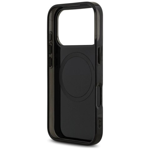 Etui AMG Double Layer Transparent Rhombs MagSafe do iPhone 17 Pro - czarno-czerwone