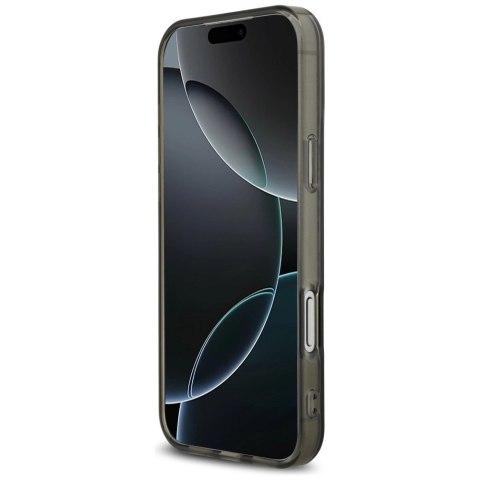 Etui AMG Double Layer Transparent Smocked MagSafe do iPhone 17 Pro Max - czarne