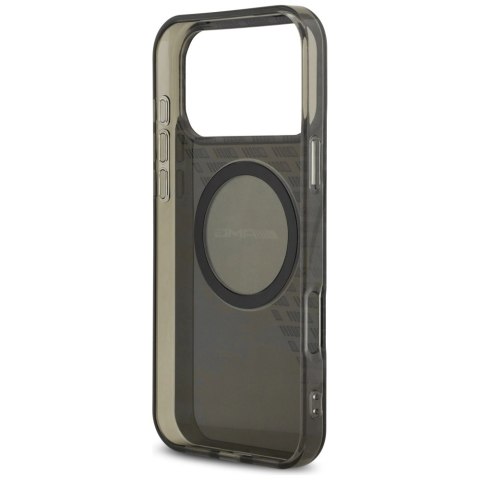 Etui AMG Double Layer Transparent Smocked MagSafe do iPhone 17 Pro Max - czarne