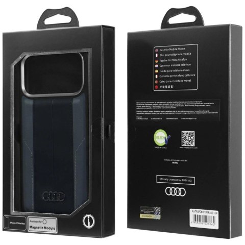 Etui Audi A6 Synthetic Leather MagSafe do iPhone 17 Pro Max - czarne