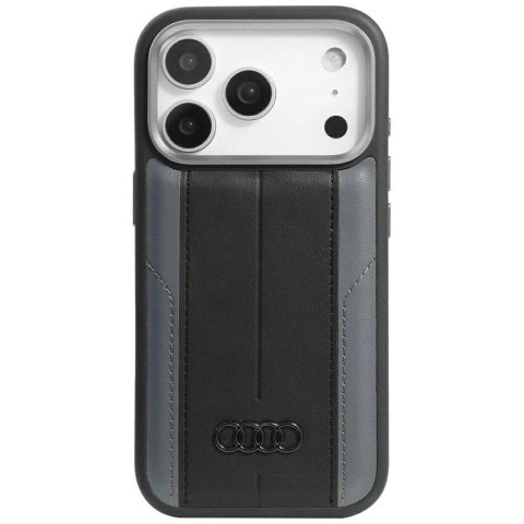 Etui Audi A6 Synthetic Leather MagSafe do iPhone 17 Pro - czarne