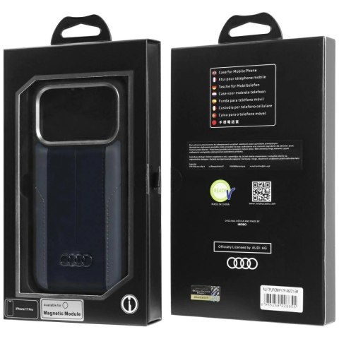 Etui Audi A6 Synthetic Leather MagSafe do iPhone 17 Pro - czarne