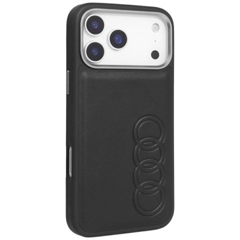 Etui Audi TT Synthetic Leather MagSafe do iPhone 17 Pro - czarne