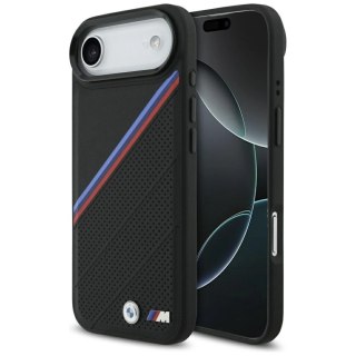 Etui BMW M Tricolor Metal Logo MagSafe do iPhone 17 Air - czarne