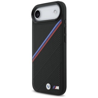 Etui BMW M Tricolor Metal Logo MagSafe do iPhone 17 Air - czarne