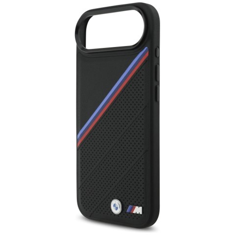 Etui BMW M Tricolor Metal Logo MagSafe do iPhone 17 Air - czarne