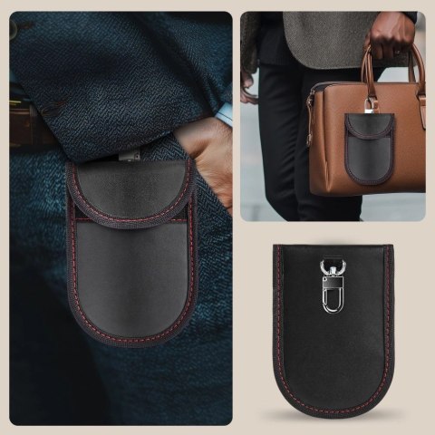 Etui RFID Tech-Protect KLR100 - czarno-czerwone