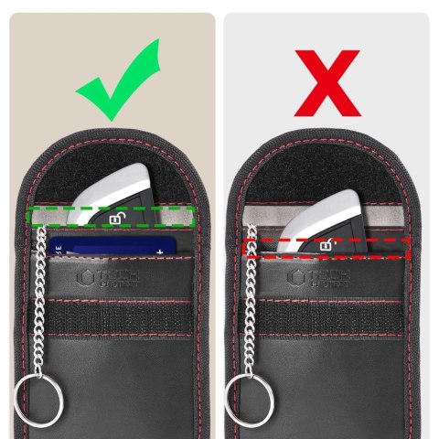 Etui RFID Tech-Protect KLR100 - czarno-czerwone