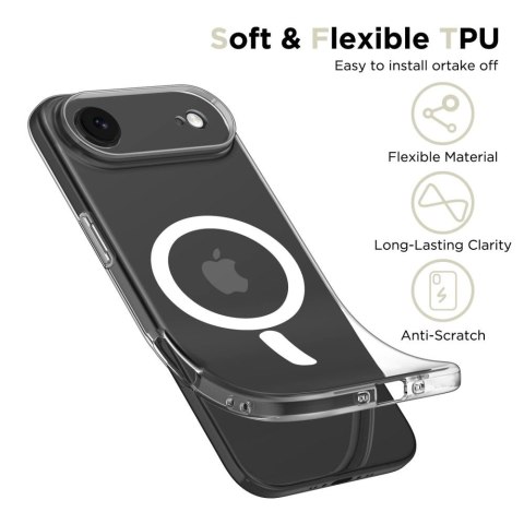 Etui Tech-Protect FlexAir MagSafe na iPhone 17 Air - przezroczyste