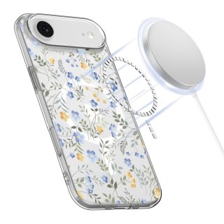 Etui Tech-Protect FlexAir MagSafe na iPhone 17 Air - stokrotki z liśćmi