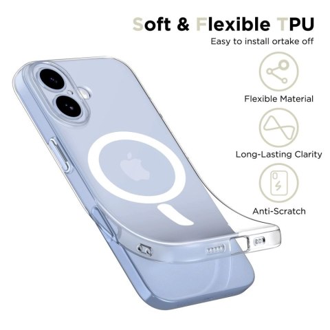 Etui Tech-Protect FlexAir MagSafe na iPhone 17 - przezroczyste