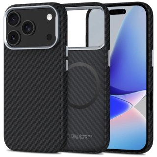 Etui Tech-Protect Ion Carbon MagSafe na iPhone 17 Pro Max - szaro-czarne