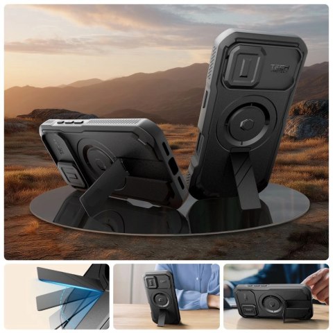 Etui Tech-Protect Kevlar MagSafe na iPhone 17 - czarne