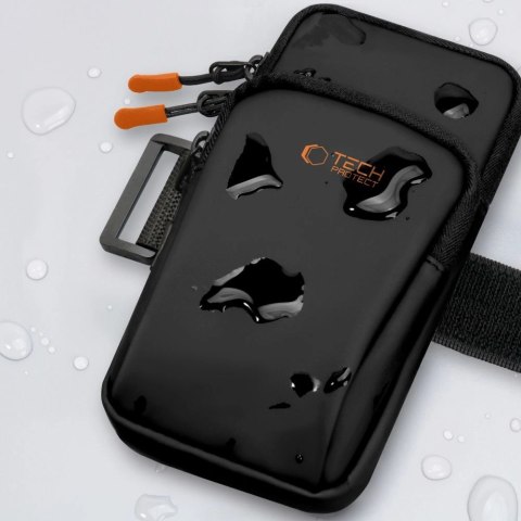 Etui Tech-Protect M7 Universal Sport Armband - czarno-pomarańczowa