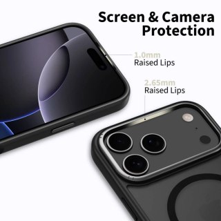 Etui Tech-Protect MagEdge MagSafe na iPhone 17 Pro - czarny-mat