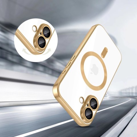 Etui Tech-Protect MagFlex MagSafe na iPhone 17 - przezroczysto-złote