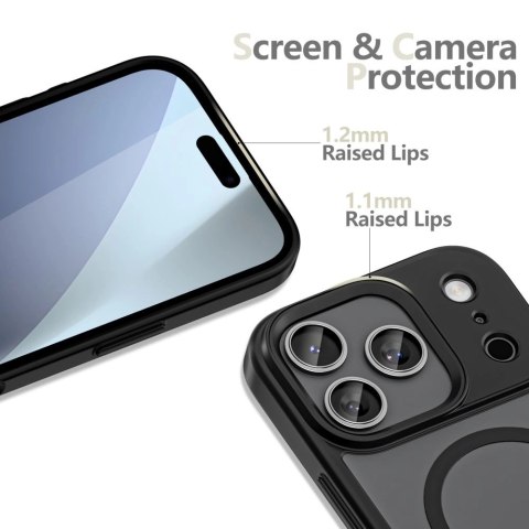 Etui Tech-Protect MagMat MagSafe na iPhone 17 Pro - czarny mat