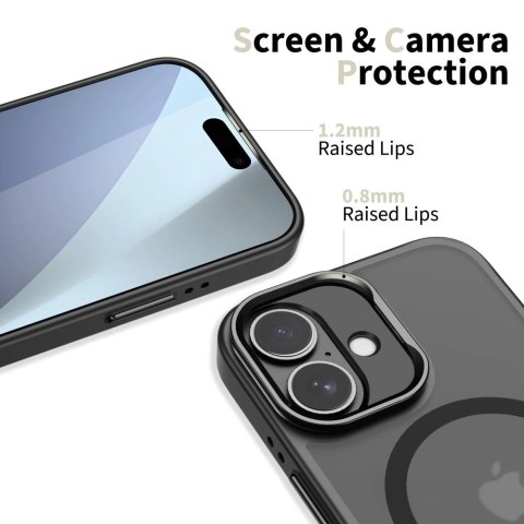 Etui Tech-Protect MagStand MagSafe na iPhone 17 - czarny mat