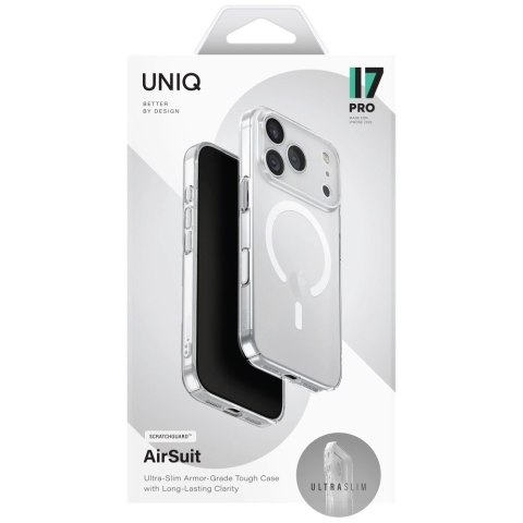Etui UNIQ Airsuit Magclick Charging do iPhone 17 Pro - przezroczyste
