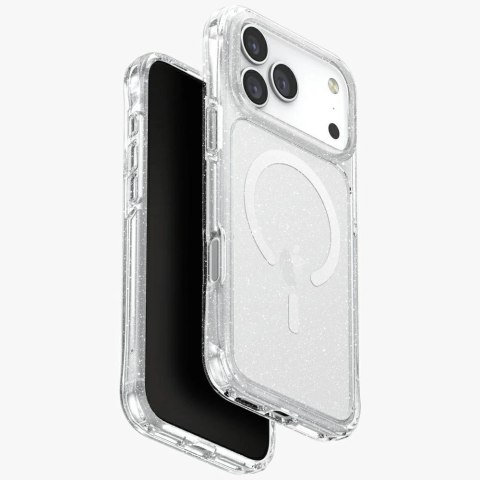 Etui UNIQ LifePro Xtreme Magclick Charging do iPhone 17 Pro Max - przezroczysty-brokat