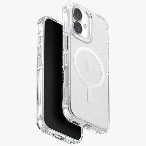 Etui UNIQ LifePro Xtreme Magclick Charging do iPhone 17 - przezroczysty-brokat