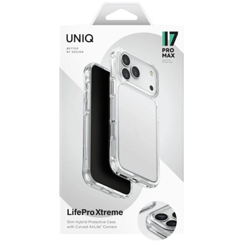 Etui UNIQ Lifepro Xtreme do iPhone 17 Pro Max - przezroczyste