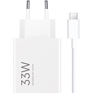 Ładowarka sieciowa Xiaomi MDY-16-EF 1xUSB-A 33W z kablem USB-C 3A - biała