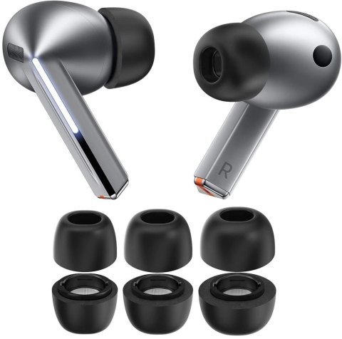 Nakładki Tech-Protect Ear Tips do słuchawek Samsung Galaxy Buds 3 Pro w rozmiarach S / M / L - czarne (3 szt.) Nakładki Tech-Protect Ear Tips do słuchawek Samsung Galaxy Buds 3 Pro w rozmiarach S / M / L - czarne (3 szt.)