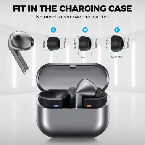 Nakładki Tech-Protect Ear Tips do słuchawek Samsung Galaxy Buds 3 Pro w rozmiarach S / M / L - czarne (3 szt.) Nakładki Tech-Protect Ear Tips do słuchawek Samsung Galaxy Buds 3 Pro w rozmiarach S / M / L - czarne (3 szt.)