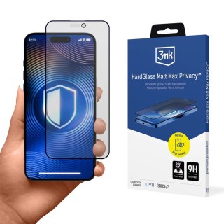Szkło hartowane 3mk Hardglass Matt Max Privacy na iPhone 17 Pro Max