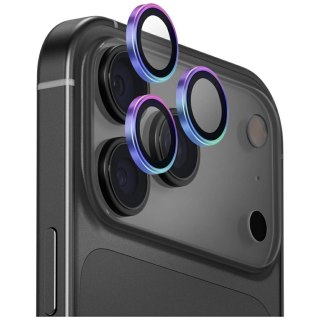 Szkło na obiektyw aparatu UNIQ Optix Aluminium Camera Lens Protector do iPhone 17 Pro / iPhone 17 Pro Max z aplikatorem - wielok