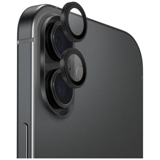 Szkło na obiektyw aparatu UNIQ Optix Aluminium Camera Lens Protector do iPhone 17 z aplikatorem - czarne