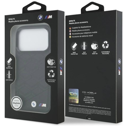 Etui BMW M Shape Logo MagSafe na iPhone 17 Pro - czarne