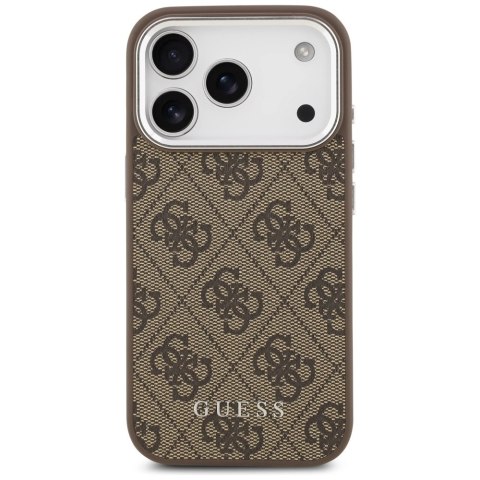 Etui Guess 4G Classic Logo MagSafe na iPhone 17 Pro - brązowe