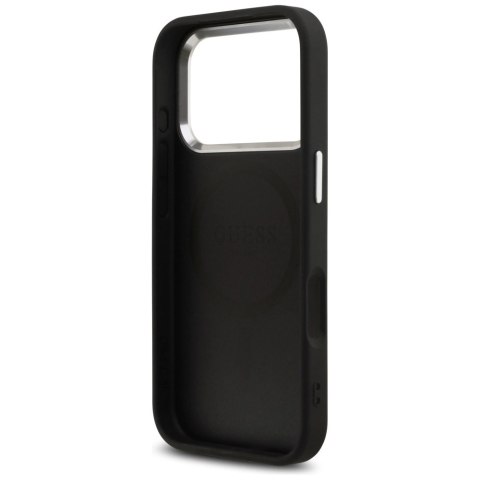 Etui Guess 4G Classic Logo MagSafe na iPhone 17 Pro - czarne