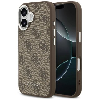 Etui Guess 4G Classic Logo MagSafe na iPhone 17 - brązowe
