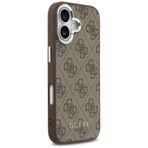 Etui Guess 4G Classic Logo MagSafe na iPhone 17 - brązowe