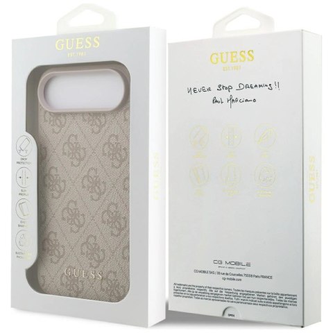 Etui Guess 4G Classic na iPhone 17 Air - różowe