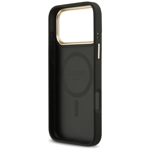 Etui Guess 4G PU Classic Logo MagSafe na iPhone 17 Pro Max - czarne