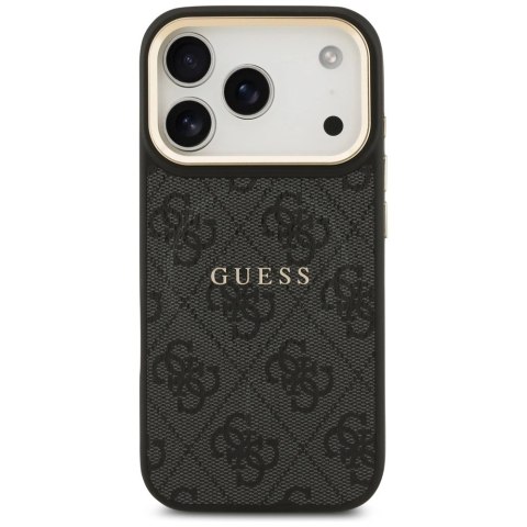 Etui Guess 4G PU Classic Logo MagSafe na iPhone 17 Pro - czarne