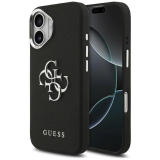 Etui Guess Grained Big 4G Classic Logo na iPhone 17 - czarne