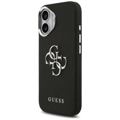 Etui Guess Grained Big 4G Classic Logo na iPhone 17 - czarne