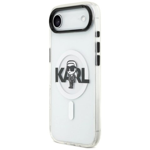 Etui Karl Lagerfeld IML Karl Sketch Logo MagSafe do iPhone 17 Air - przezroczyste