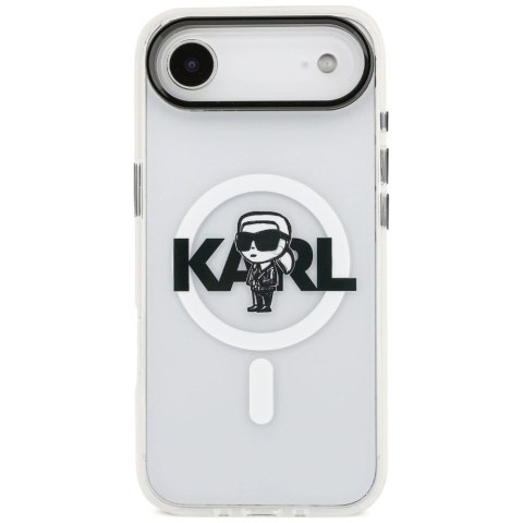 Etui Karl Lagerfeld IML Karl Sketch Logo MagSafe do iPhone 17 Air - przezroczyste
