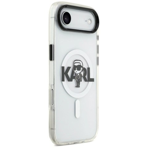 Etui Karl Lagerfeld IML Karl Sketch Logo MagSafe do iPhone 17 Air - przezroczyste